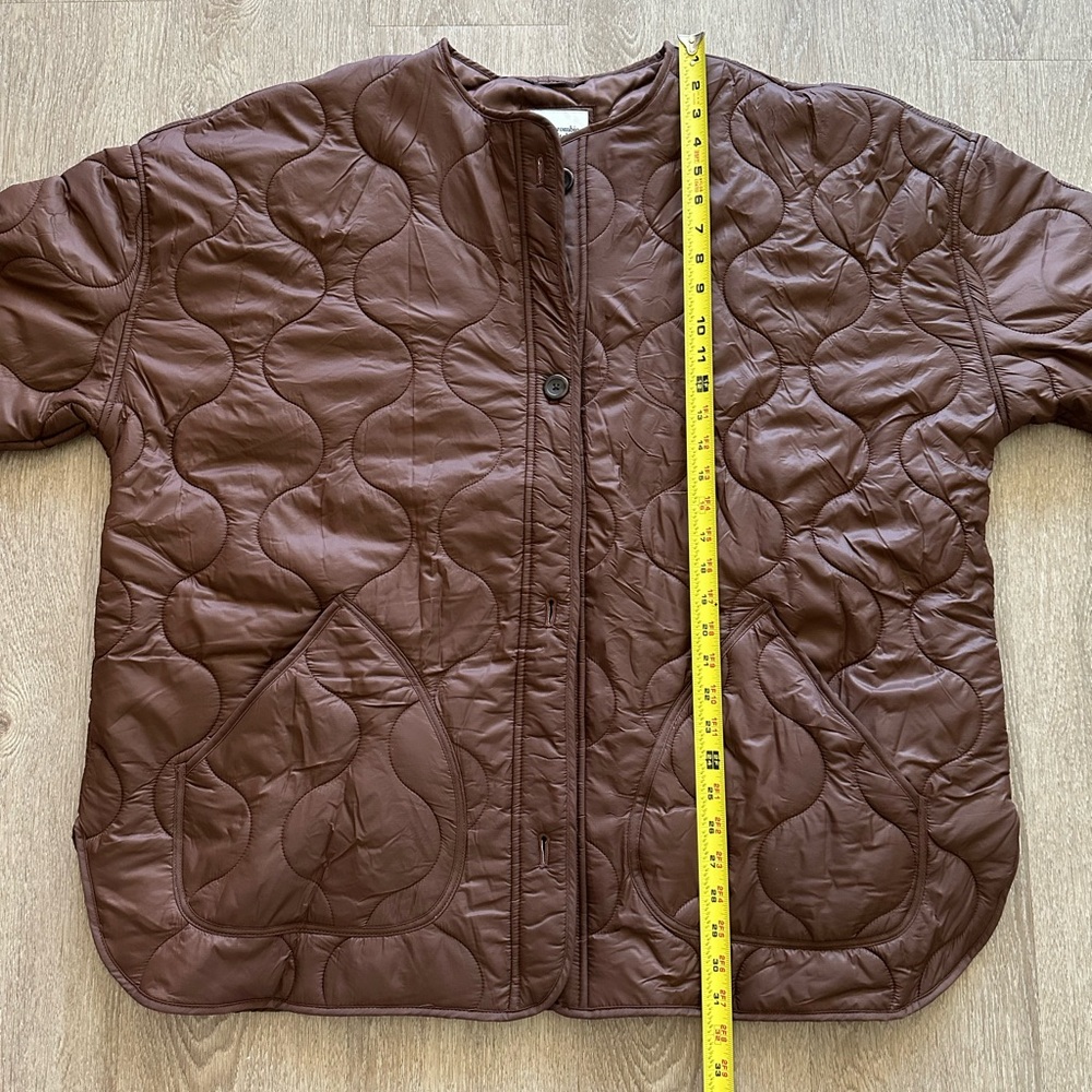 Abercrombie & Fitch Dark Brown Quilted Liner Jacket Size XL - Picture 8 of 14